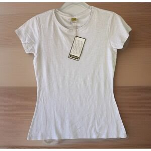 ONNO T-Shirt Womens Small White New Hemp Organic Cotton Short Sleeve Tee